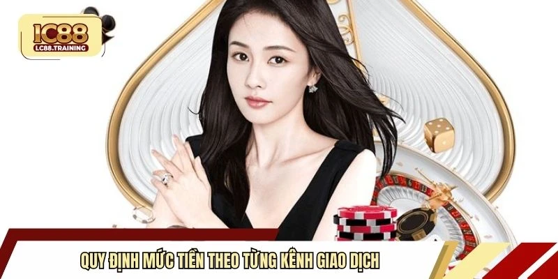 Quy định mức tiền theo từng kênh giao dịch