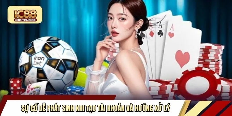 Sự cố dễ phát sinh khi tạo tài khoản và hướng xử lý